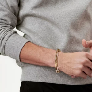 HardWear Large Link Bracelet with Semi Pave Diamonds - Thumbnail Image 5